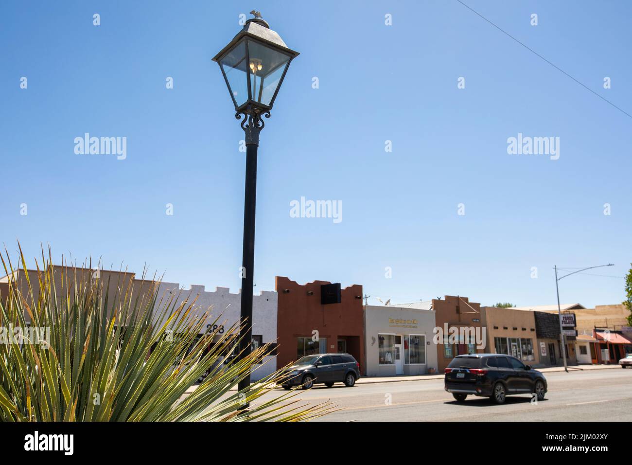 Benson, Arizona, USA May 31, 2022 Afternoon light shines on historic
