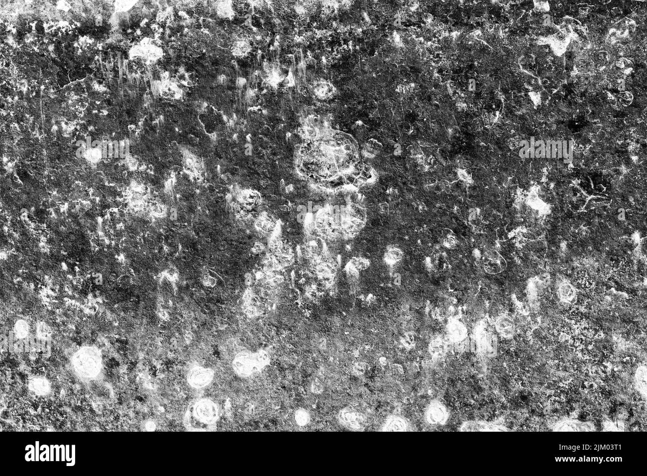 Monochromatic rough surface of old metal sheet for texture Stock Photo