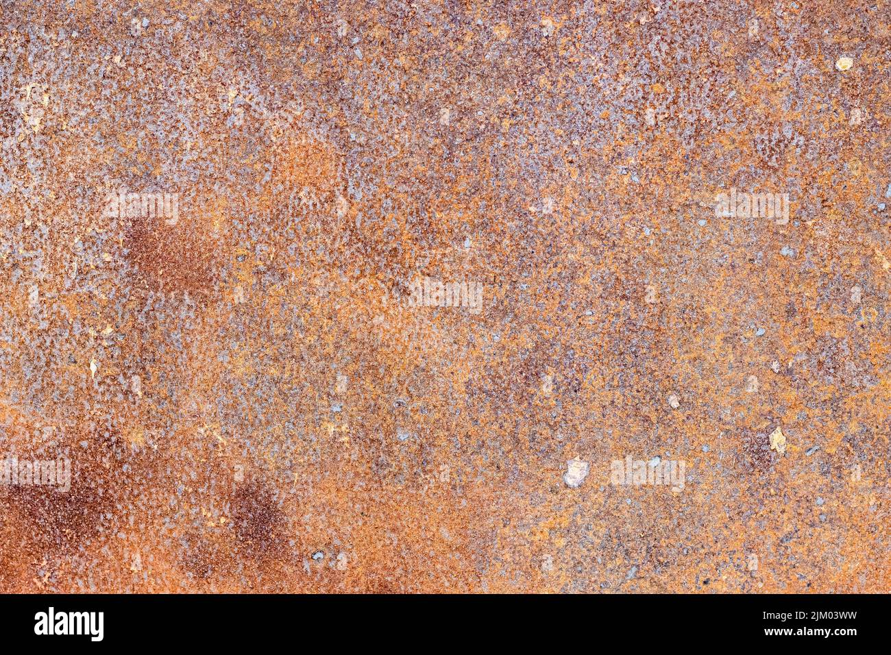 Rustic old iron metal sheet with distressed rough texture for background Stock Photo
