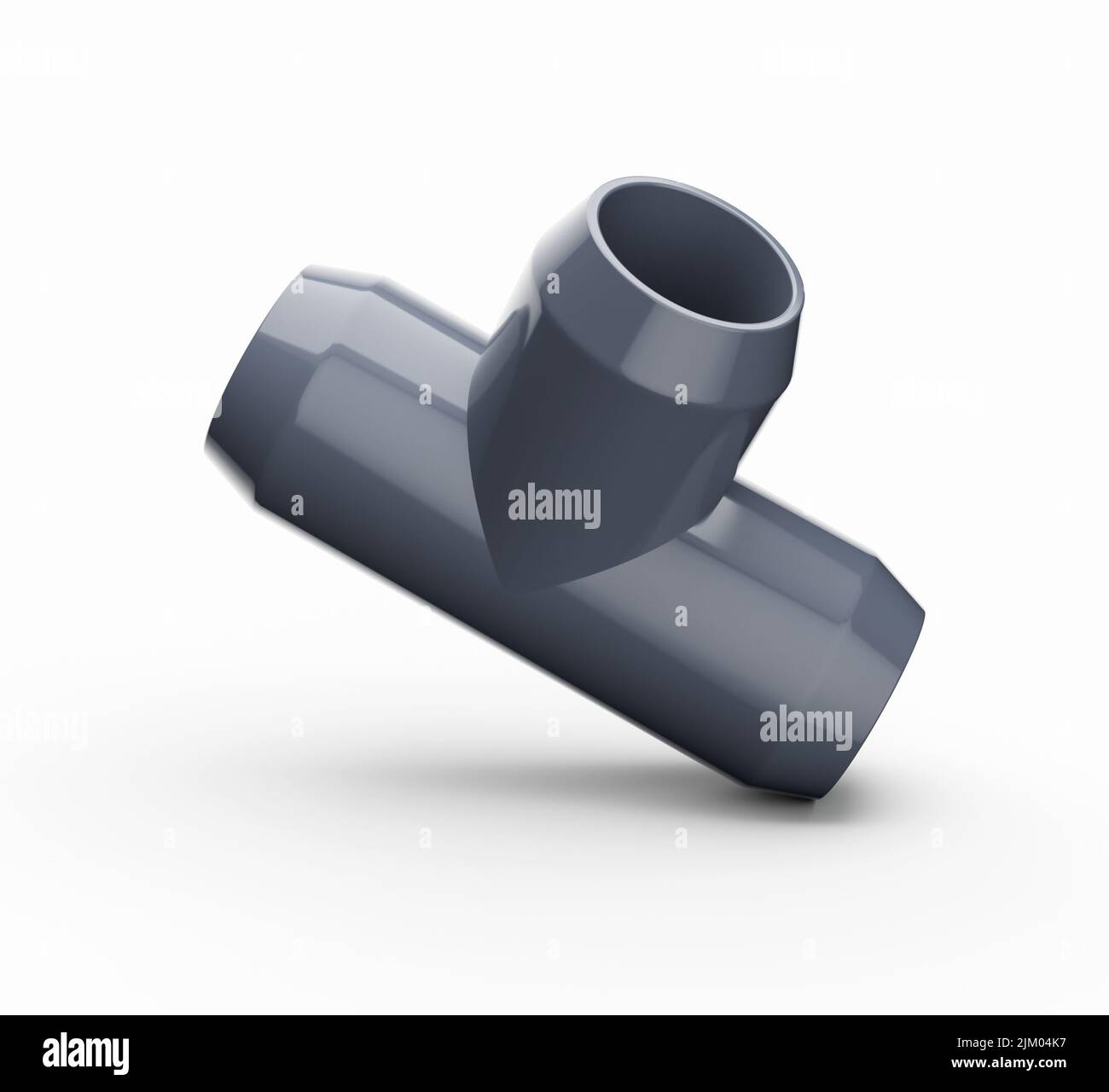 Threeway PVC pipe joints, pipe for water 3d illustration Stock Photo Alamy
