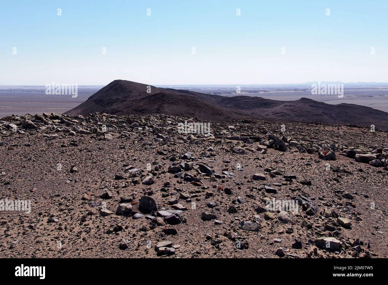 A view of a Messum Crater at the Damaraland territory of Namibia, Africa Stock Photo