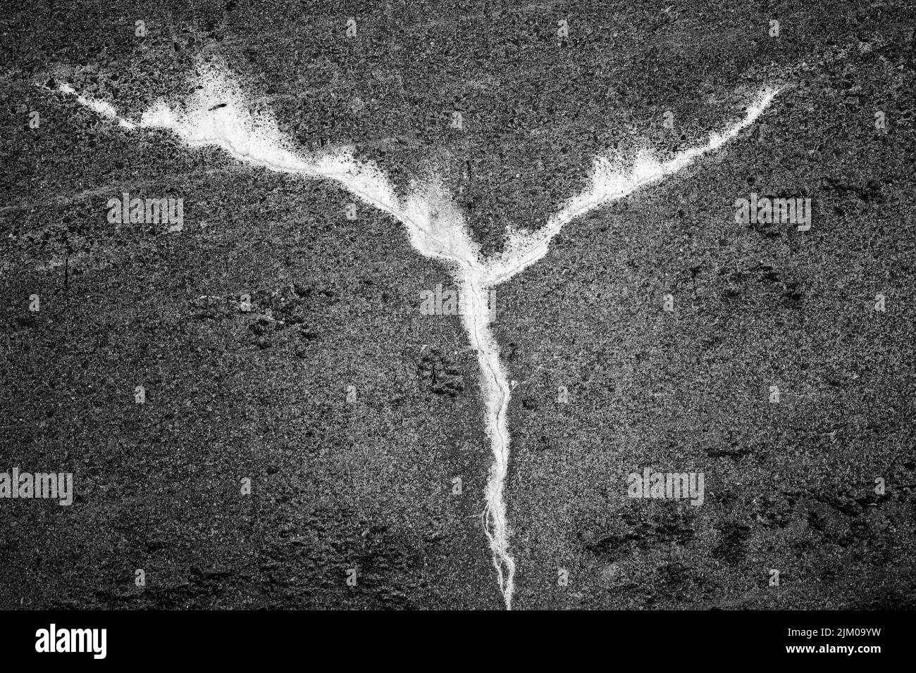 Old vintage cracked concrete Black and White Stock Photos & Images - Alamy