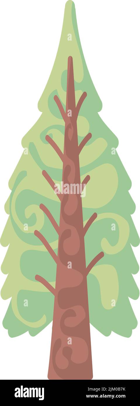 tree pine nature icon Stock Vector Image & Art - Alamy