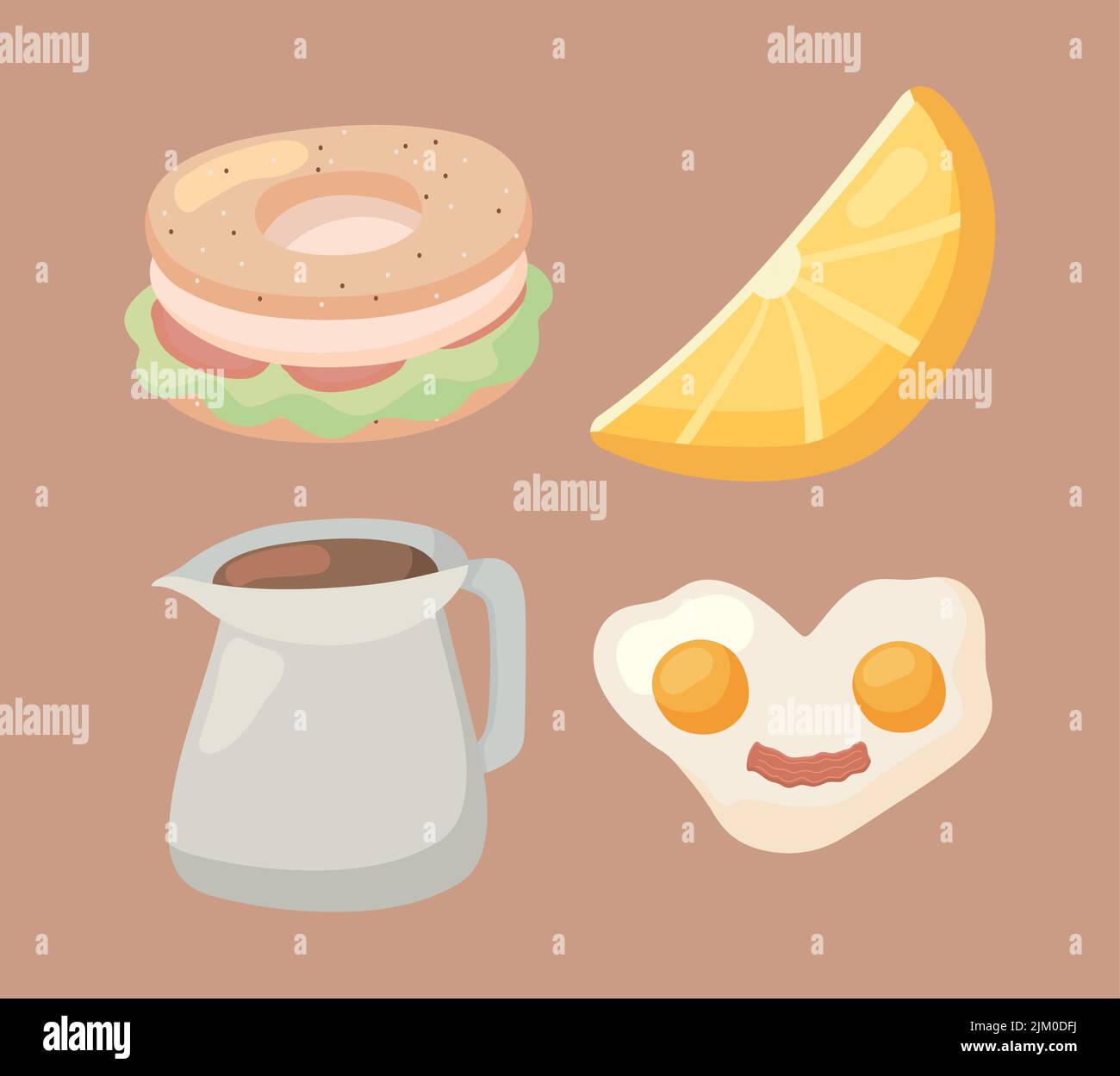 set of breakfast Stock Vector Image & Art - Alamy