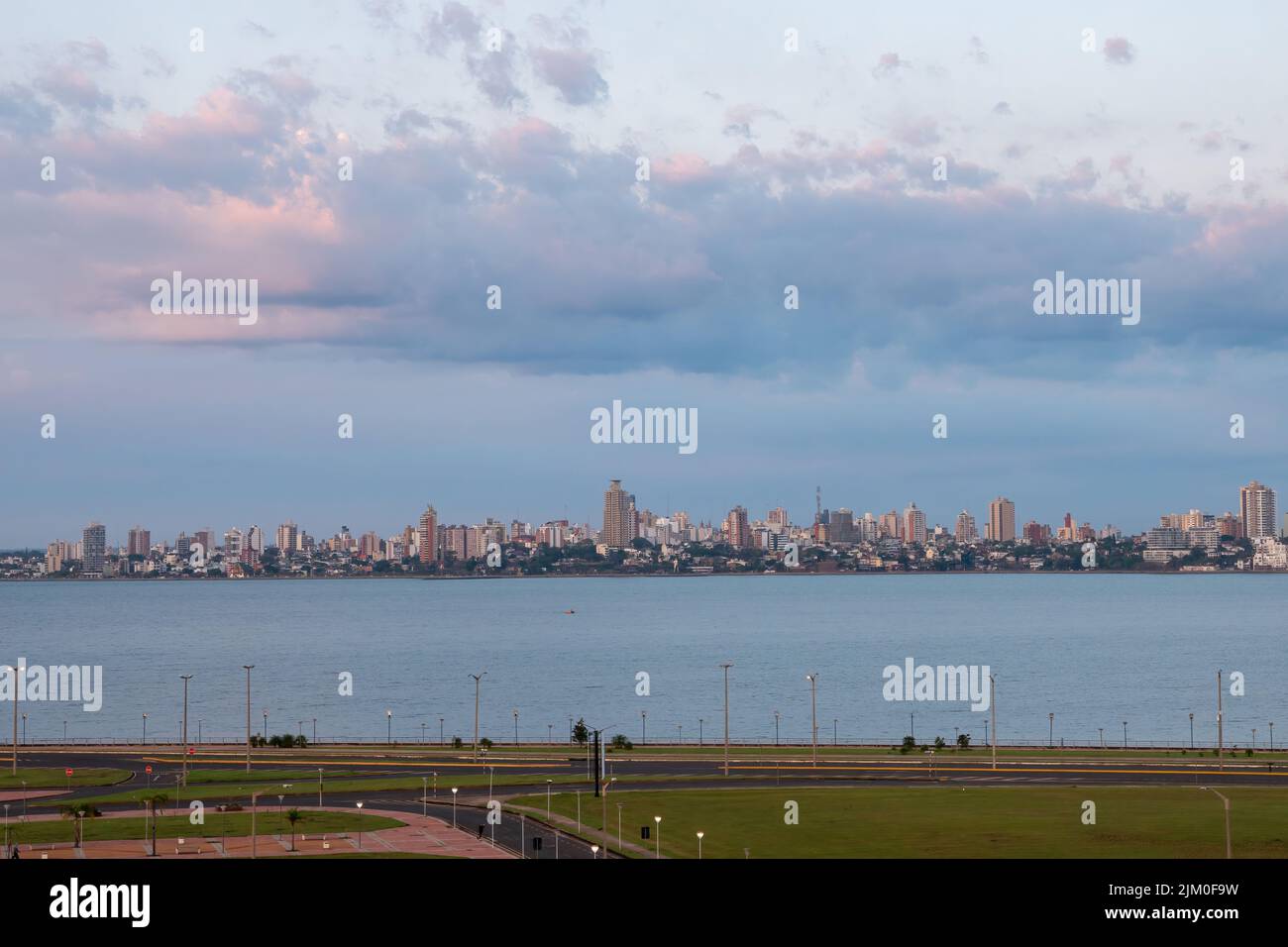 The skyline of posadas Argentina seen from Encarnation Stock Photo Alamy