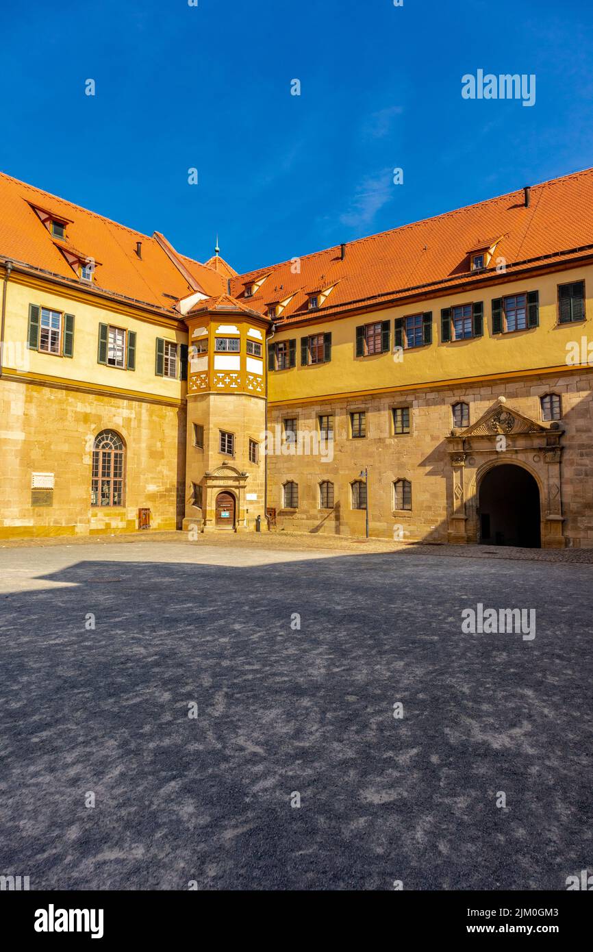 The courtyard of the Museum of the University of Tubingen Stock Photo