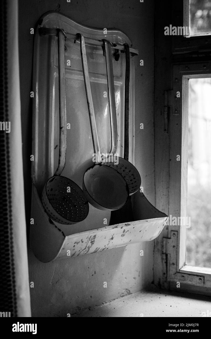 Cooking utensils Black and White Stock Photos & Images Alamy