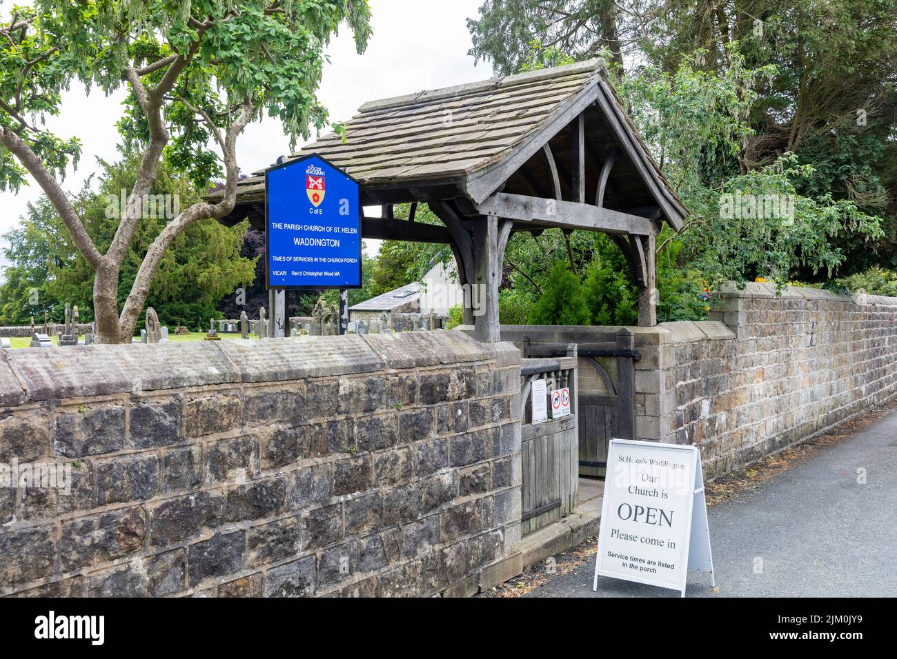 Waddington Church St Helen, in the village of Waddington,Lancashire