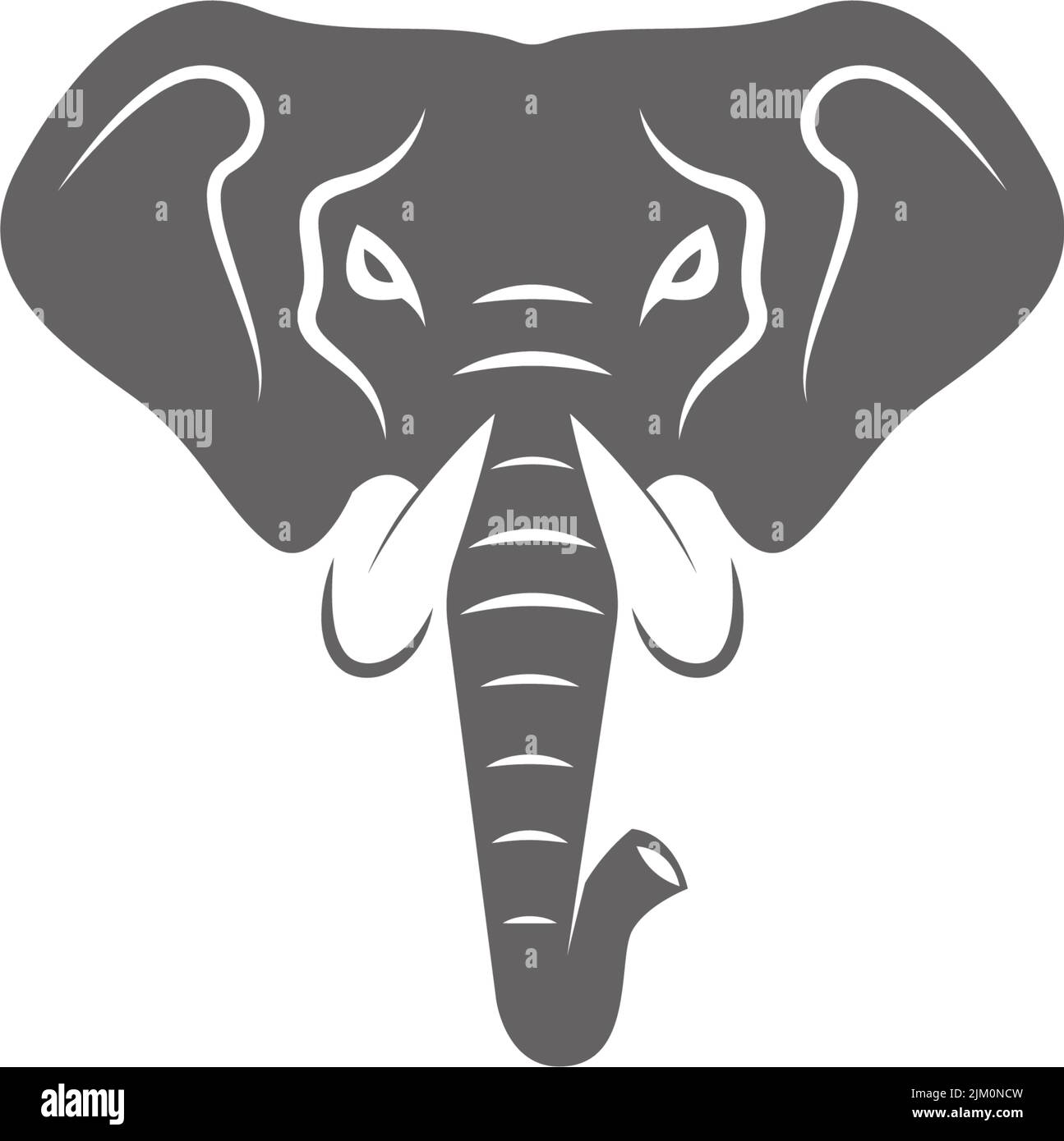 Elephant icon logo design illustration template Stock Vector