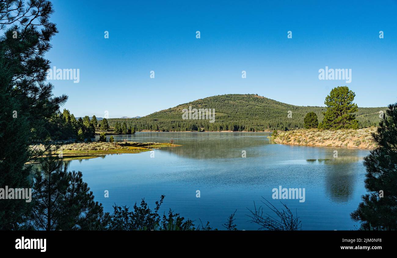 Serene beachfront calm blue waters hi-res stock photography and images ...