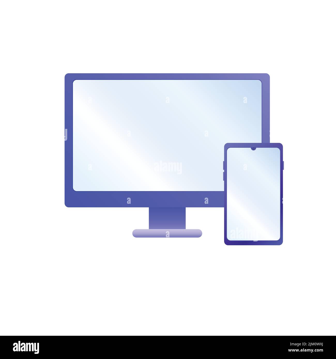 Vector icon of electronic devices. Stock Vector