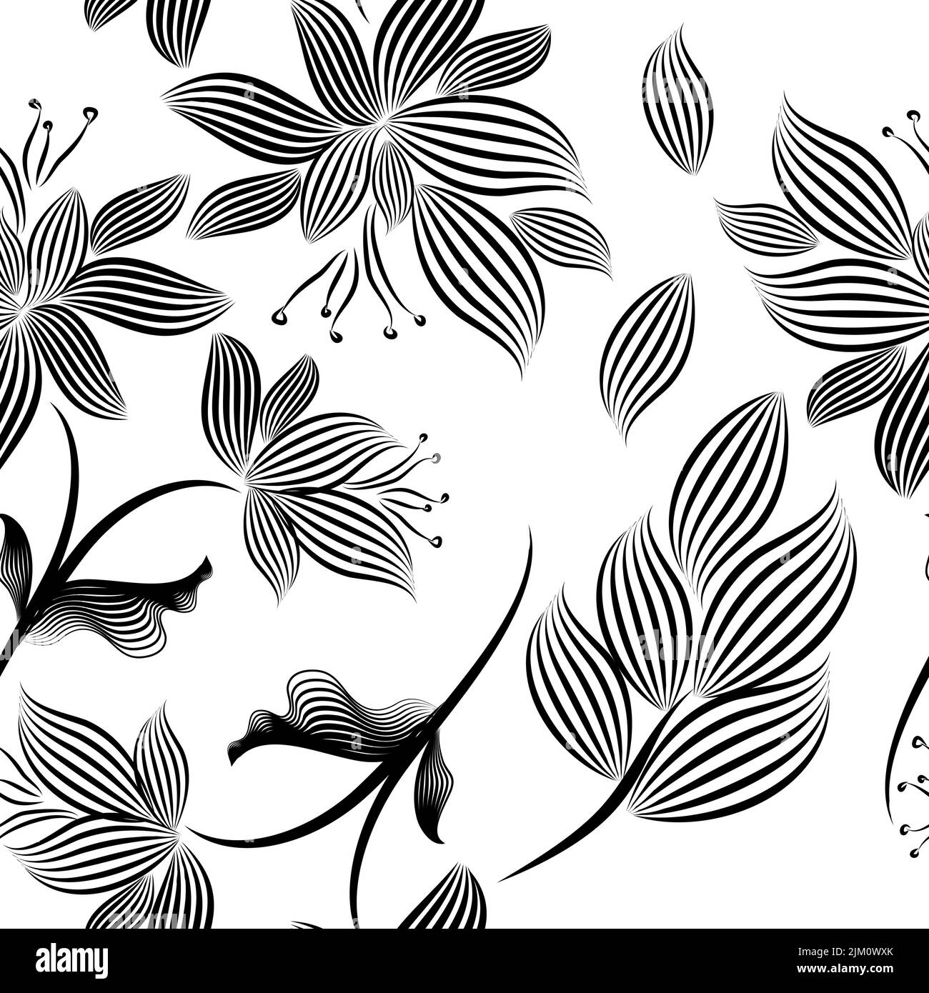 Trellis style foliage Stock Vector Images Alamy