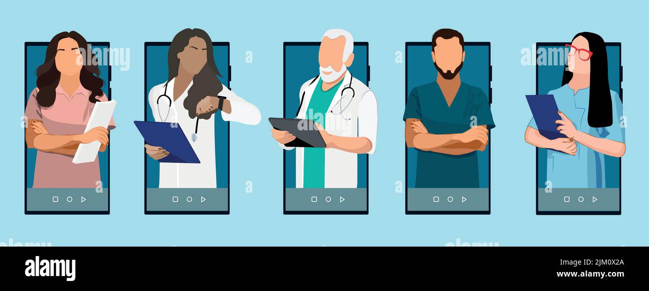 The doctor is on the phone Call a doctor Online doctor s consultation