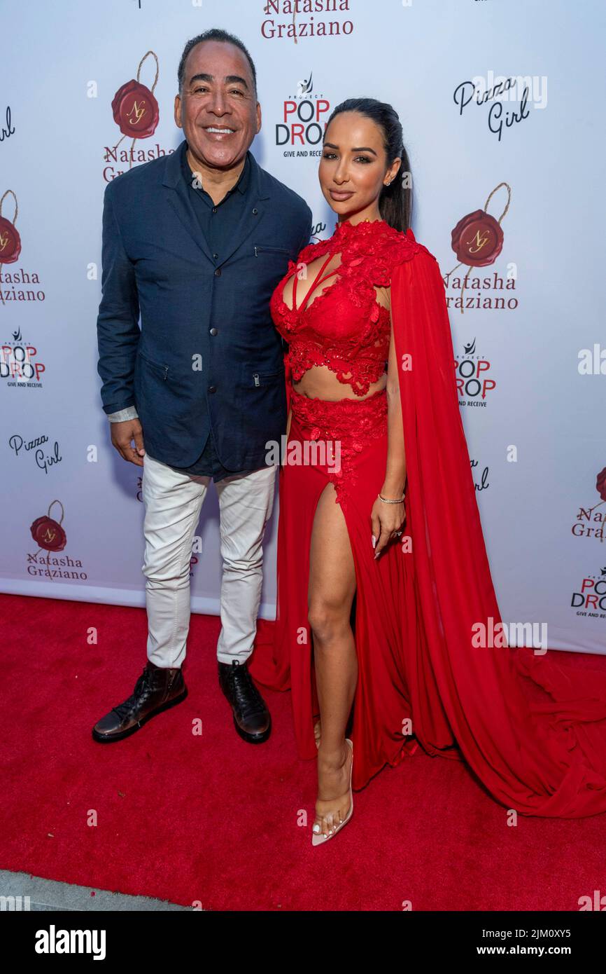 Los Angeles, CA, August 3, 2022, Tim Storey, Natasha Graziano attend
