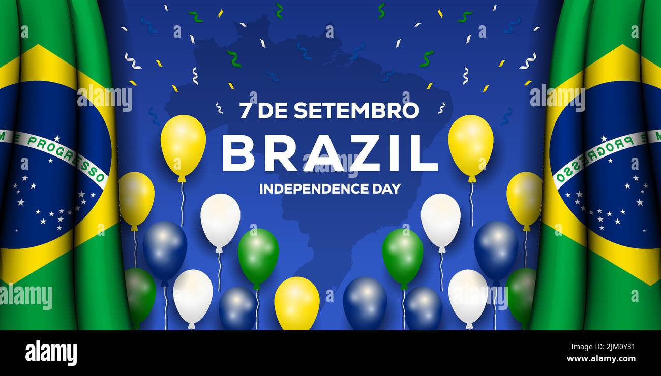 realistic 7 de setembro Brazil independence day background with ...