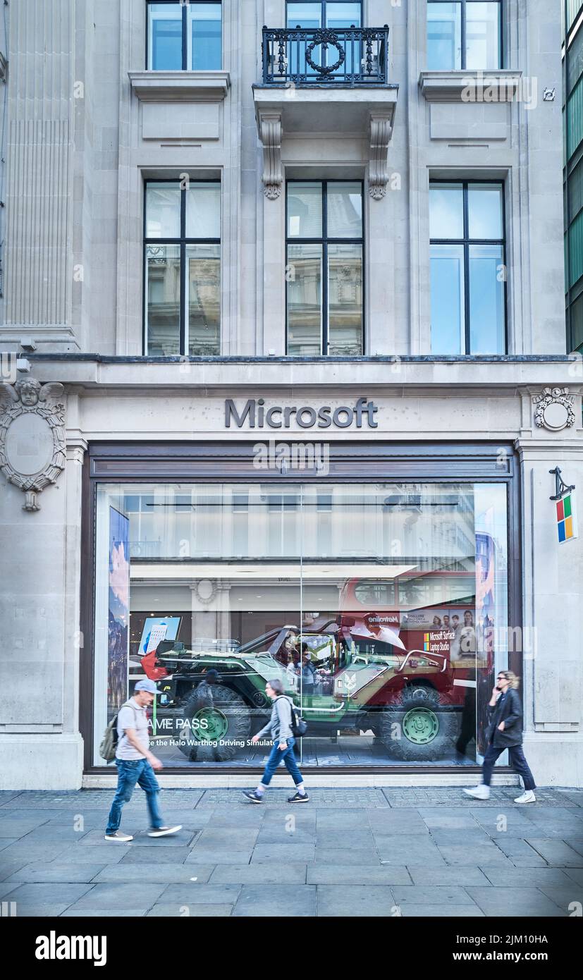 Microsoft shop and show room, Oxford Street shopping centre, London