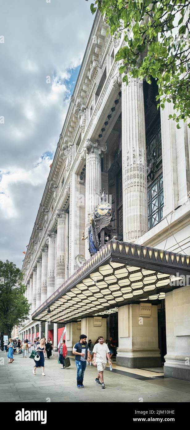 Selfridge department store, Oxford Street shopping centre, London