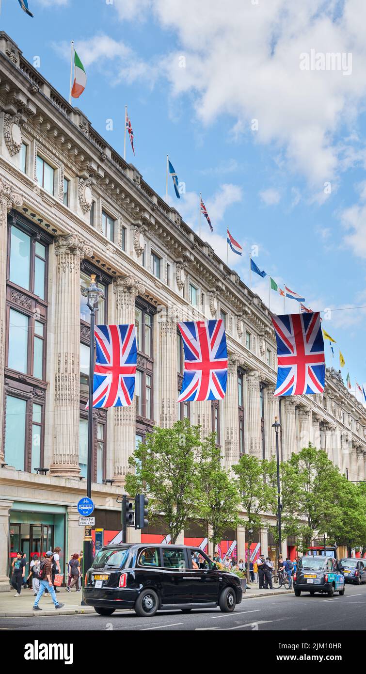 Selfridge department store, Oxford Street shopping centre, London