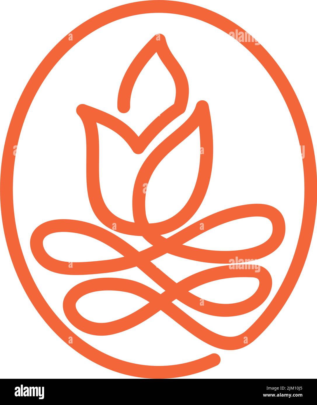 flower logo Icon Illustration Brand Identity Stock Vector Image & Art ...