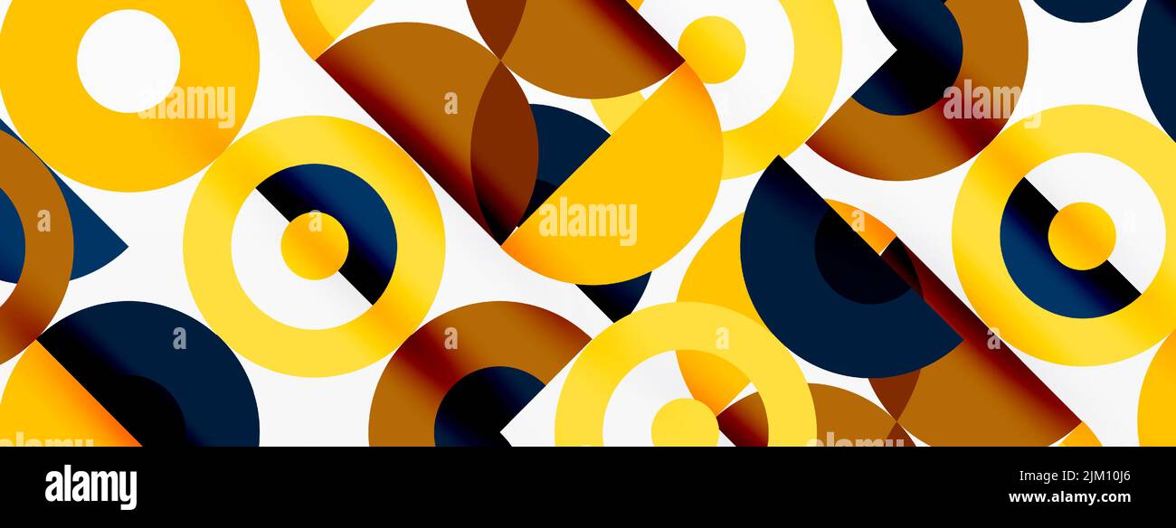 Clean minimal circle background. Colorful template for wallpaper ...