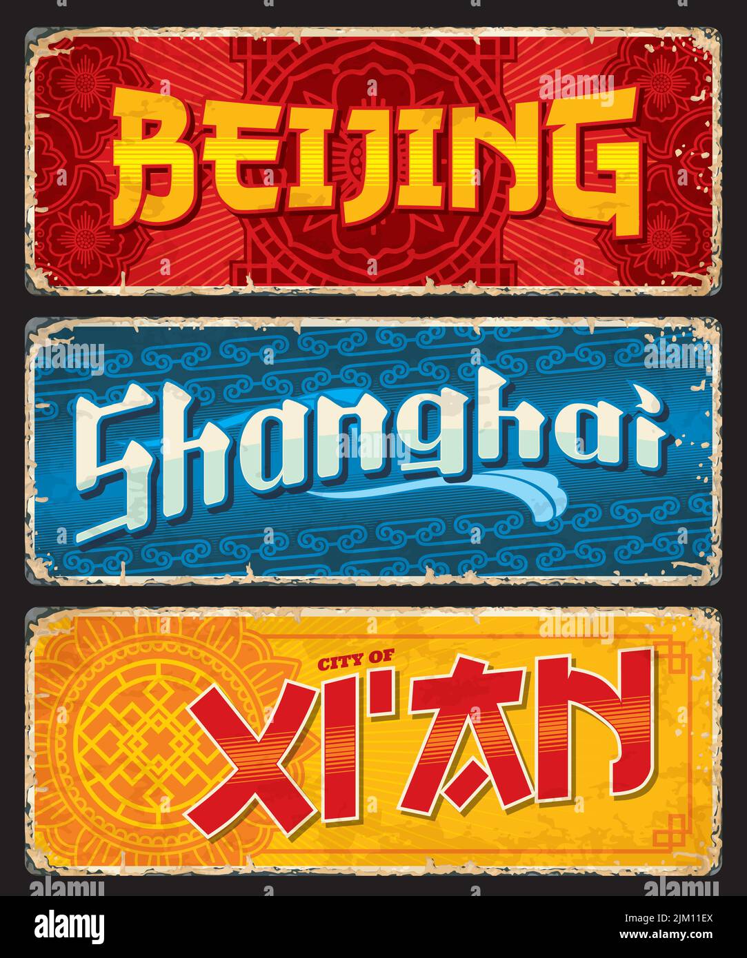 China beijing traditional travel tour Stock Vector Images Alamy