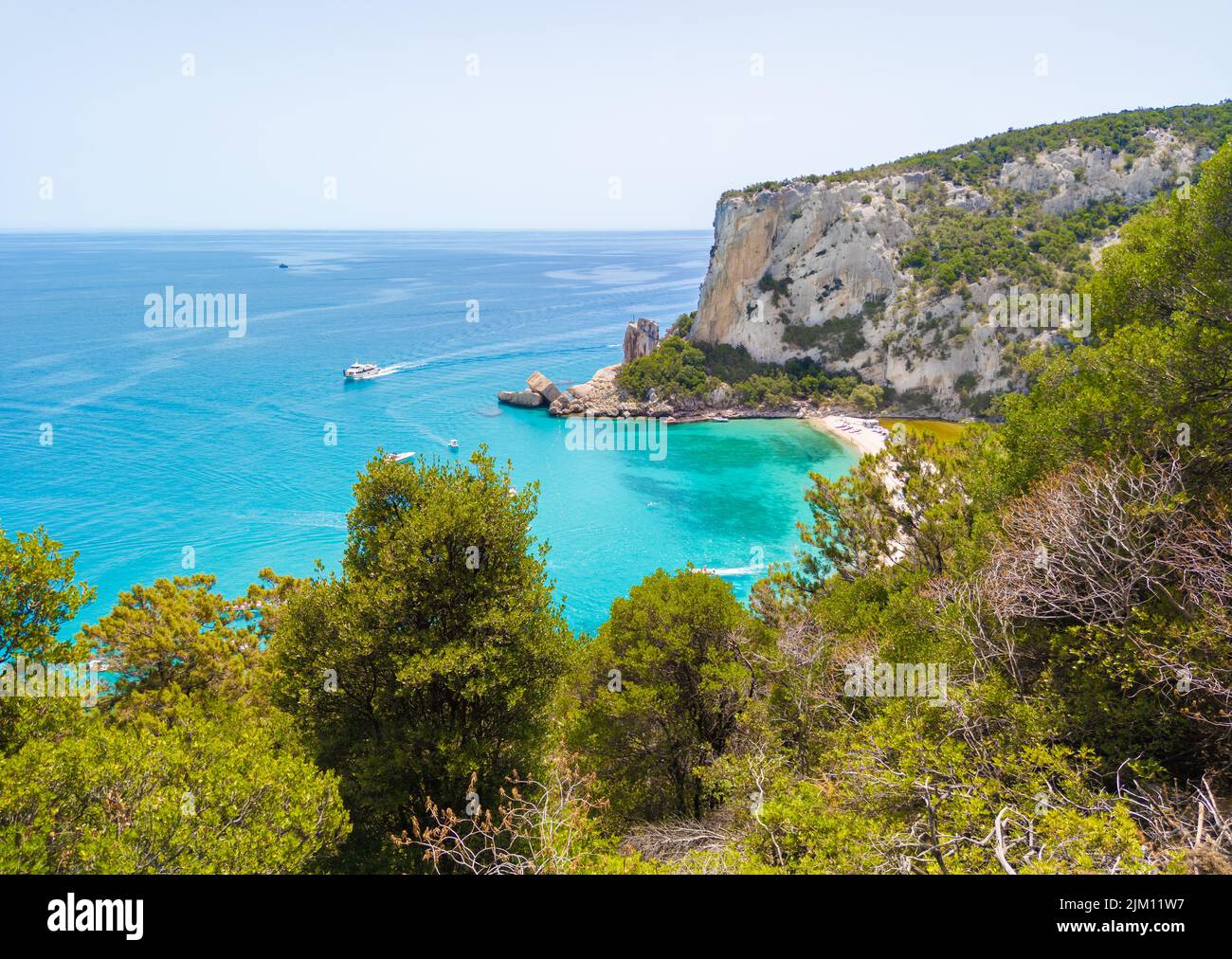 Sardegna (Italy) - The worderful and wild east coast of Sardinia region, in the area of Gallura and Supramonte mountain range, with trekking and beach Stock Photo