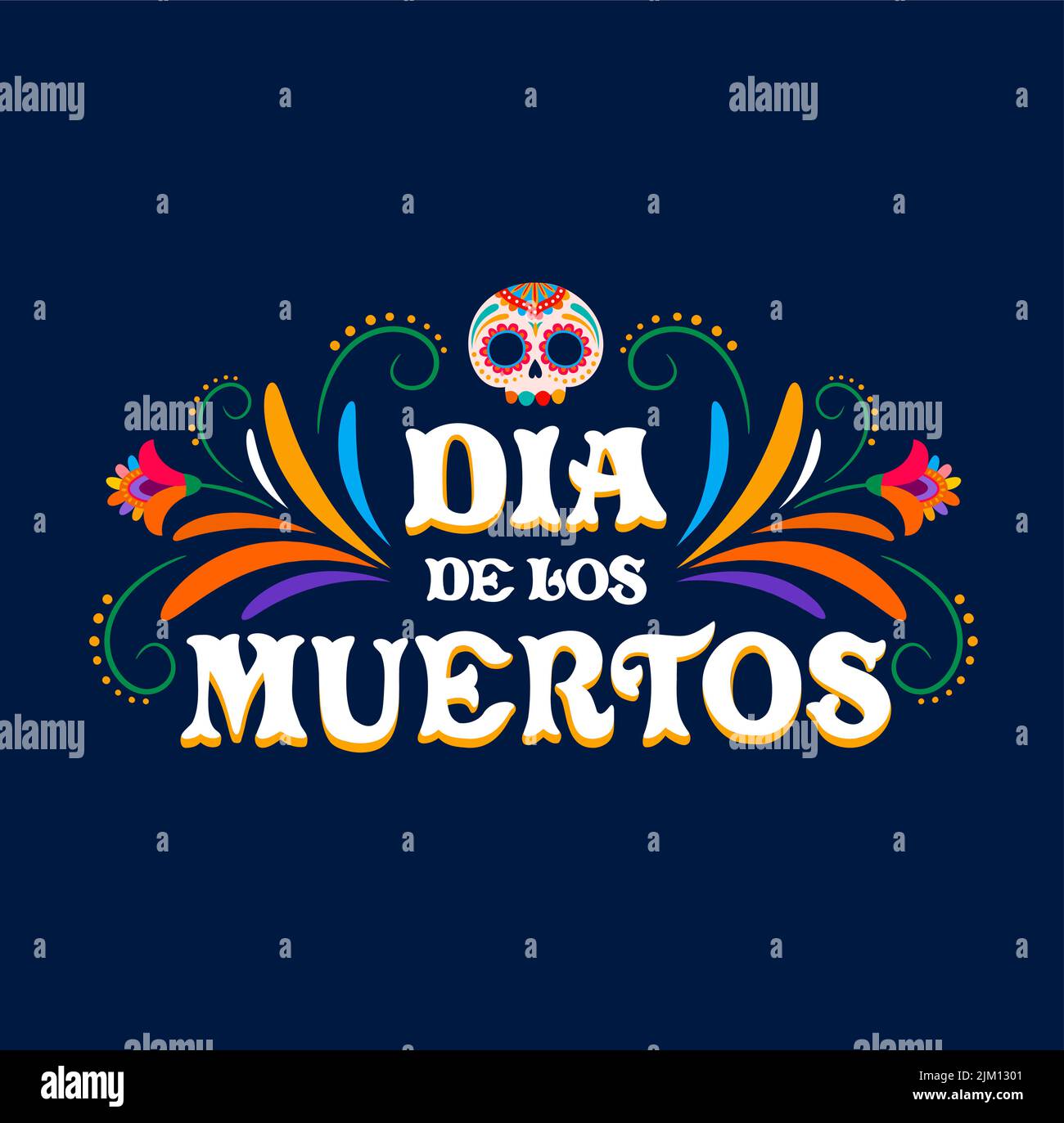 Dia de Los Muertos. Day of Dead mexican holiday banner. Mexican culture ...