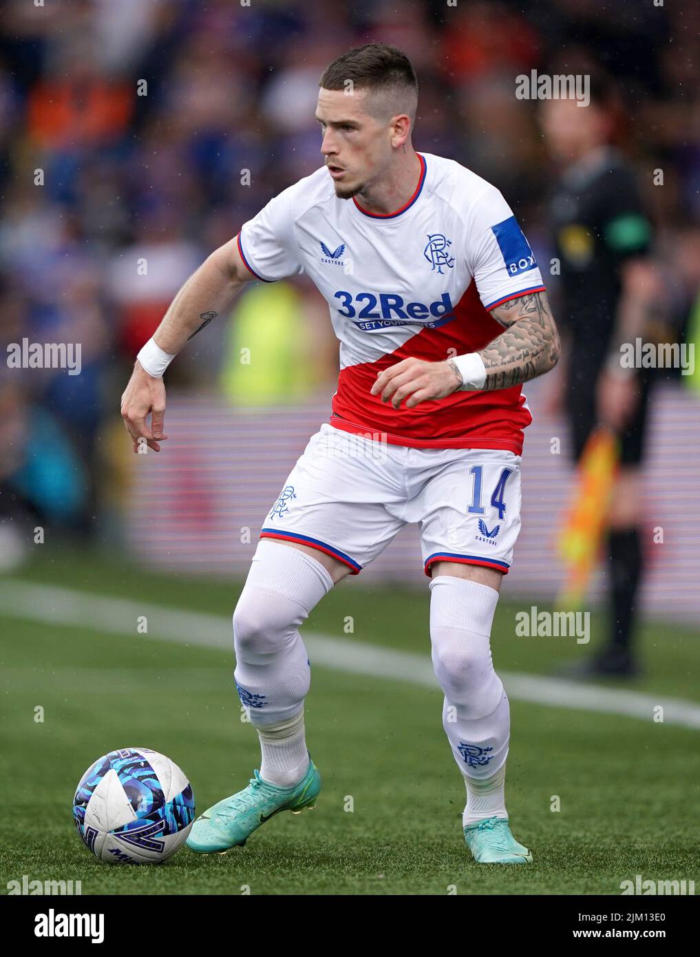 Rangers' Ryan Kent during the cinch Premiership match at the Tony Macaroni Arena, Livingston. Picture date: Saturday July 30, 2022. Stock Photo