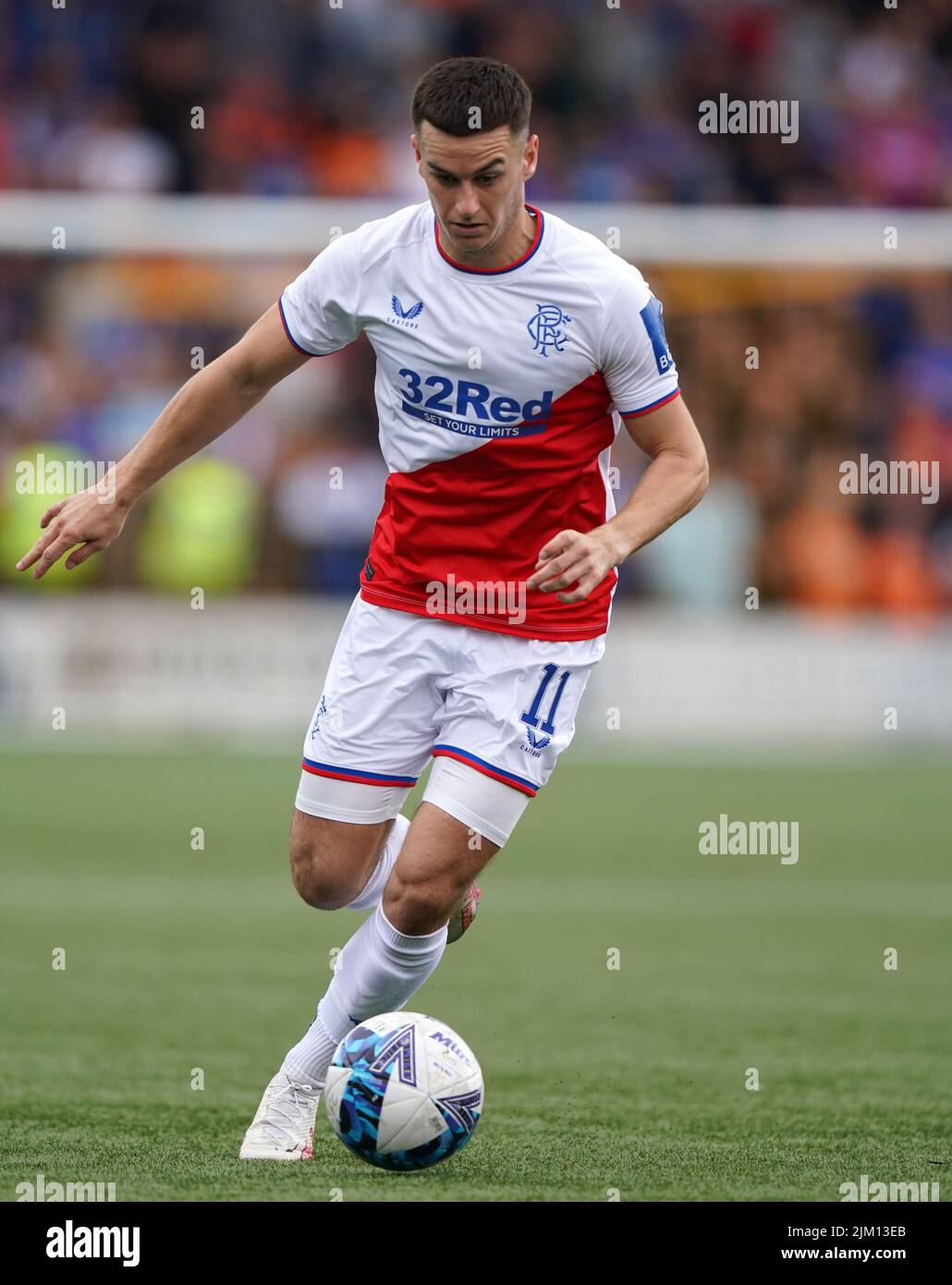 Rangers' Tom Lawrence during the cinch Premiership match at the Tony Macaroni Arena, Livingston. Picture date: Saturday July 30, 2022. Stock Photo