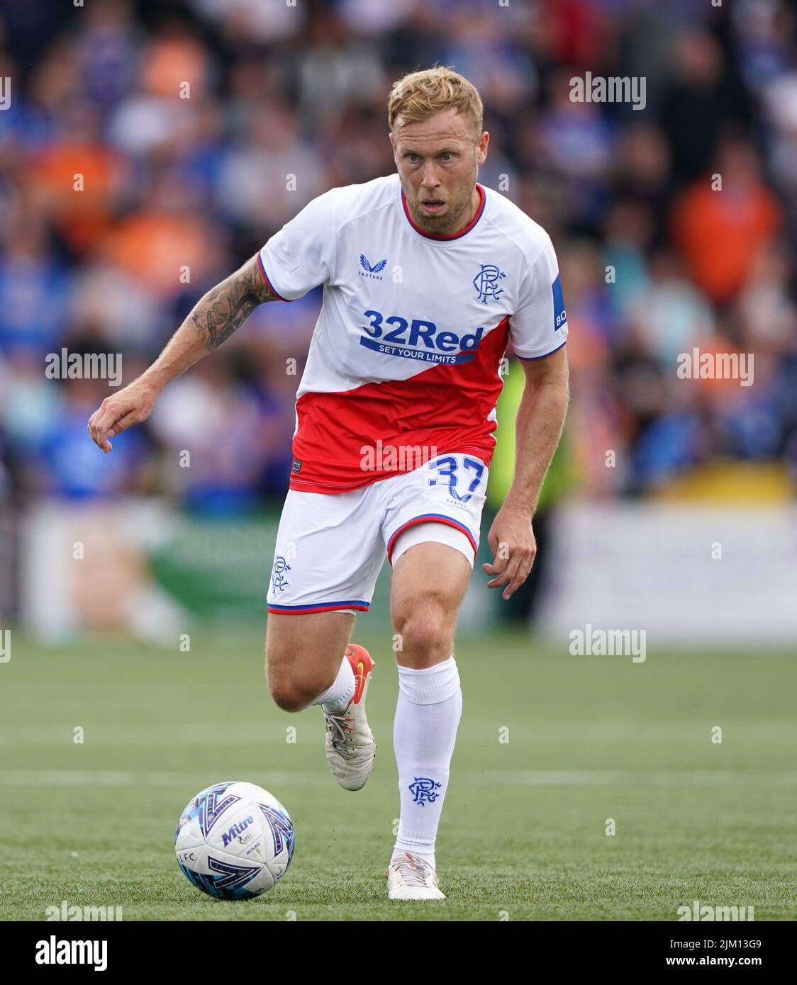 Rangers' Scott Arfield during the cinch Premiership match at the Tony Macaroni Arena, Livingston. Picture date: Saturday July 30, 2022. Stock Photo
