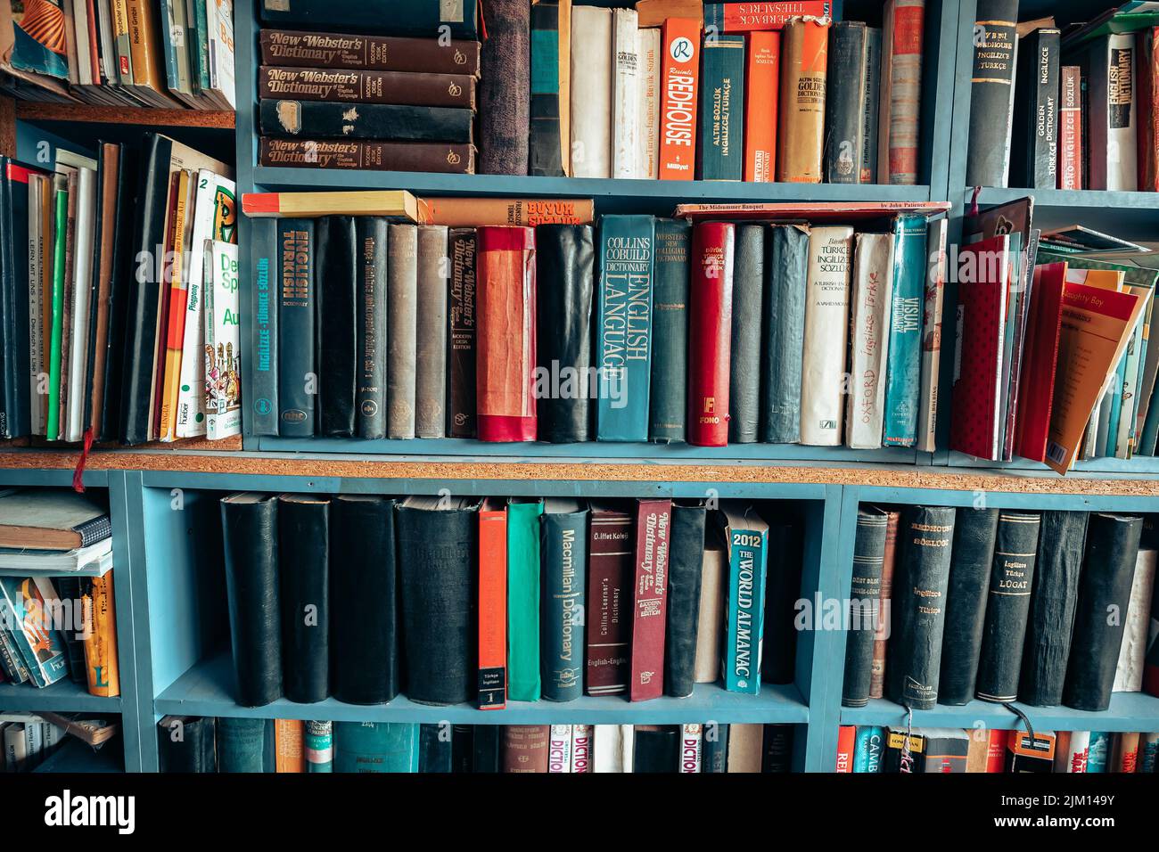 21 June 2022, Antalya, Turkey Books and textbooks in Turkish and