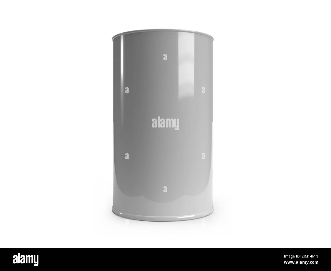 Cylinder Tube Packaging 3D Illustration Mockup Scene on Isolated