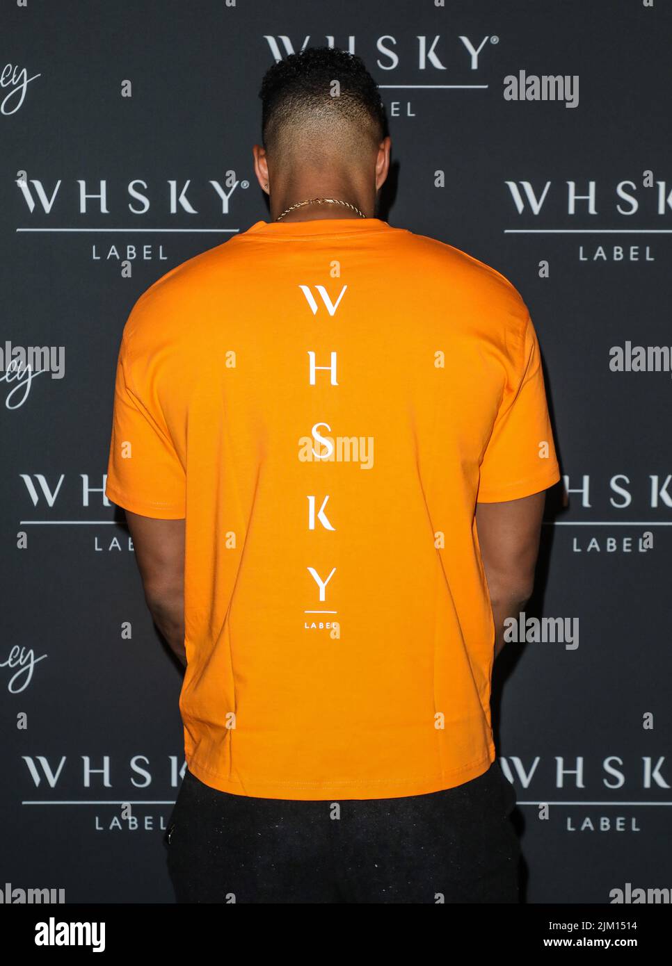 Theo Campbell seen attending the WHSKY Label launch party at Aures in London Stock Photo