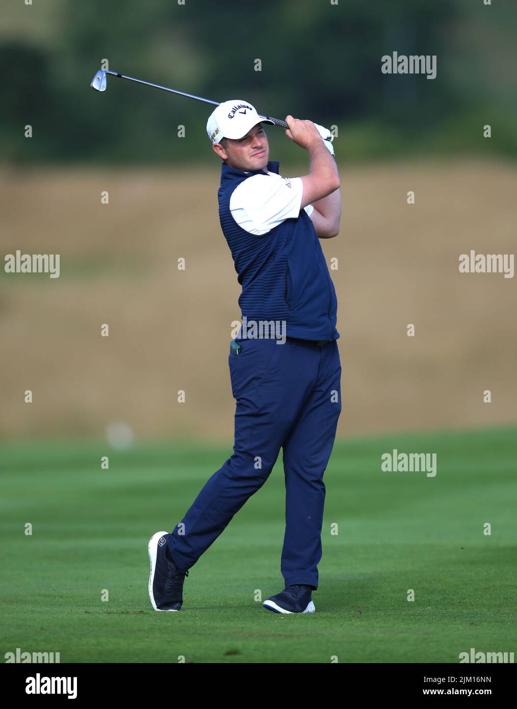 Sam Hutsby during day one of the Cazoo Wales Open at the Celtic Manor Resort in Newport, Wales. Picture date: Thursday August 4, 2022. Stock Photo