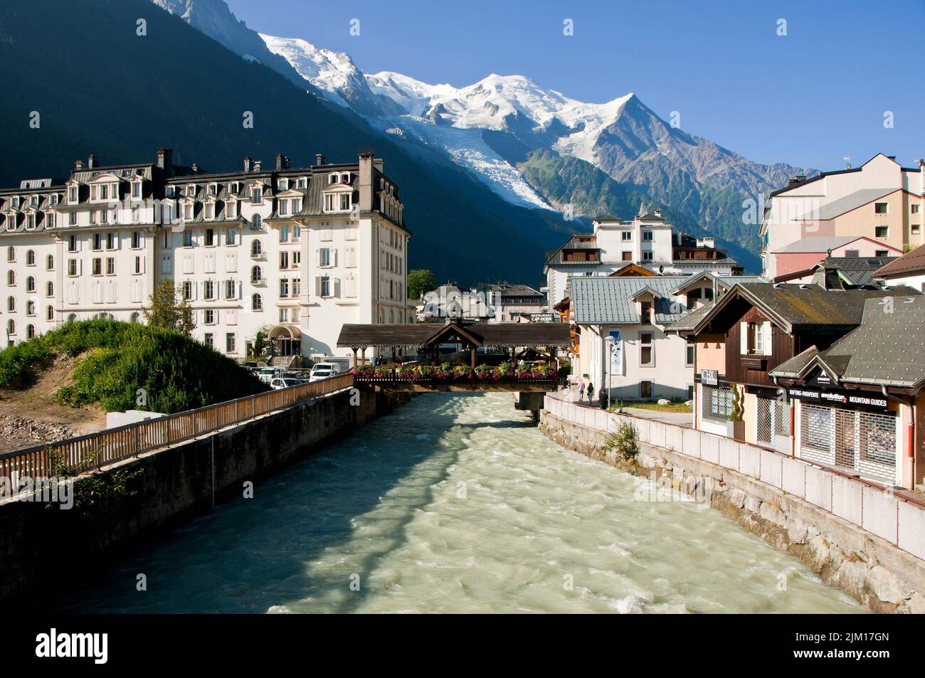 River Arve, Chamonix Mont-Blanc, France Stock Photo