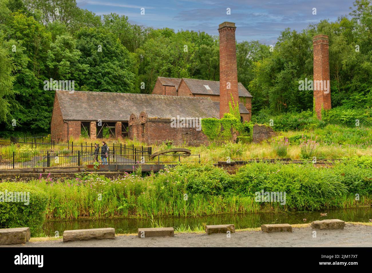 The Victorian Brickworks at Blists Hill Victorian Village, Ironbridge,Shropshire, England Stock Photo