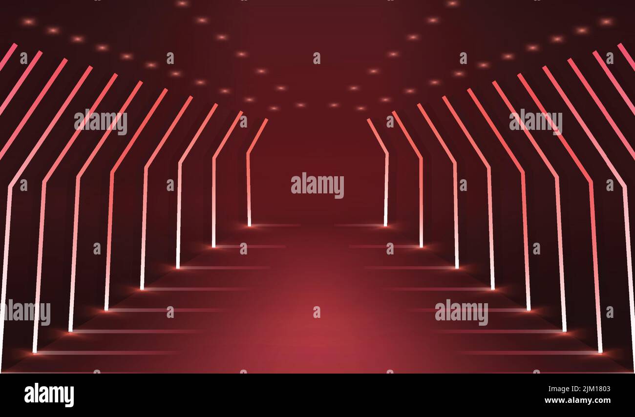 3d realistic neon background with line light effect. Product