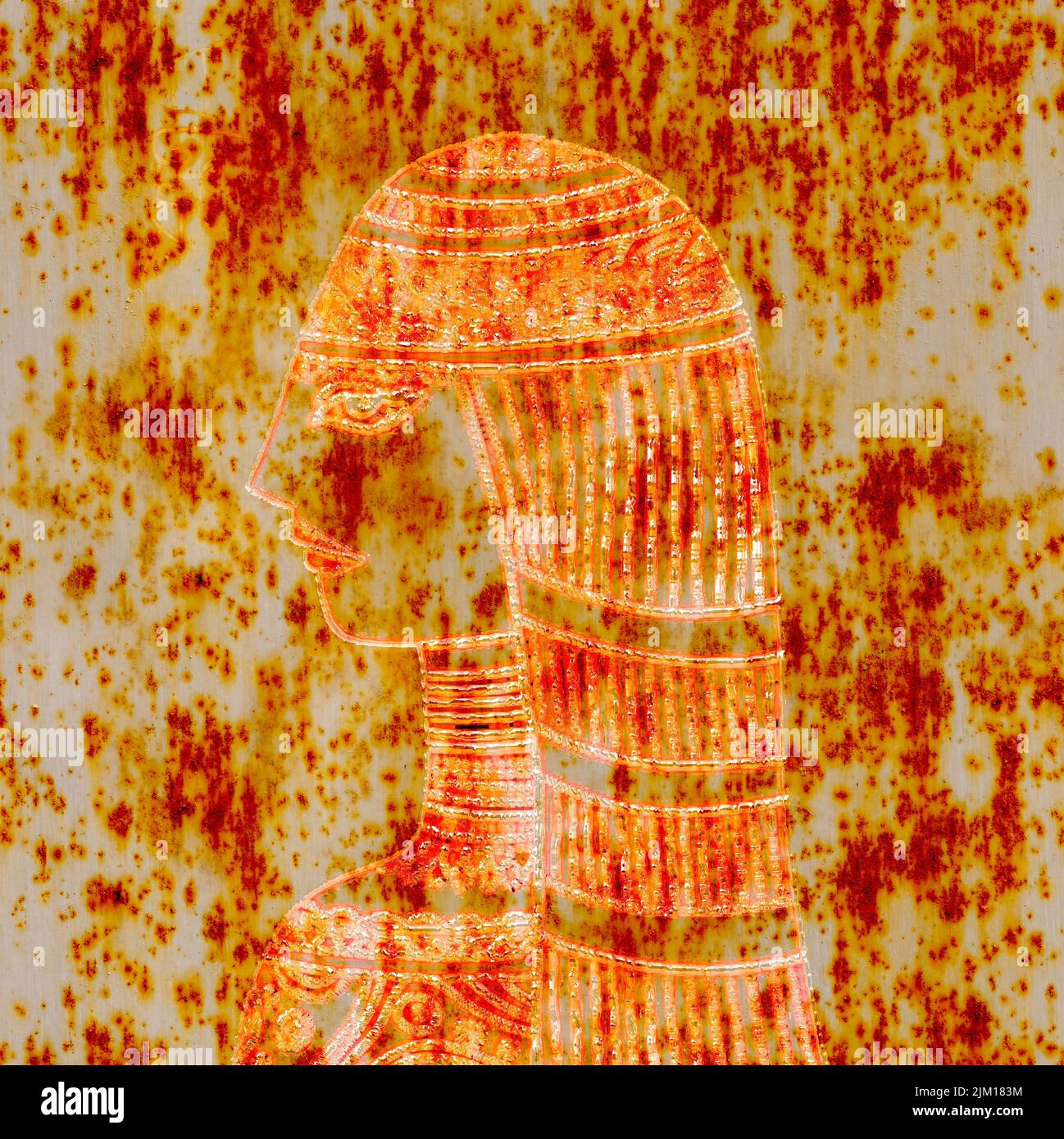 The Nemes was a striped linen headcloth which was tied at the back of