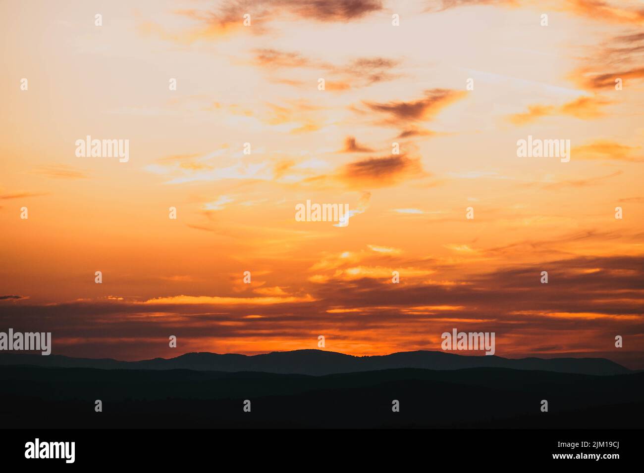 colorful sunset sky nature background Stock Photo - Alamy