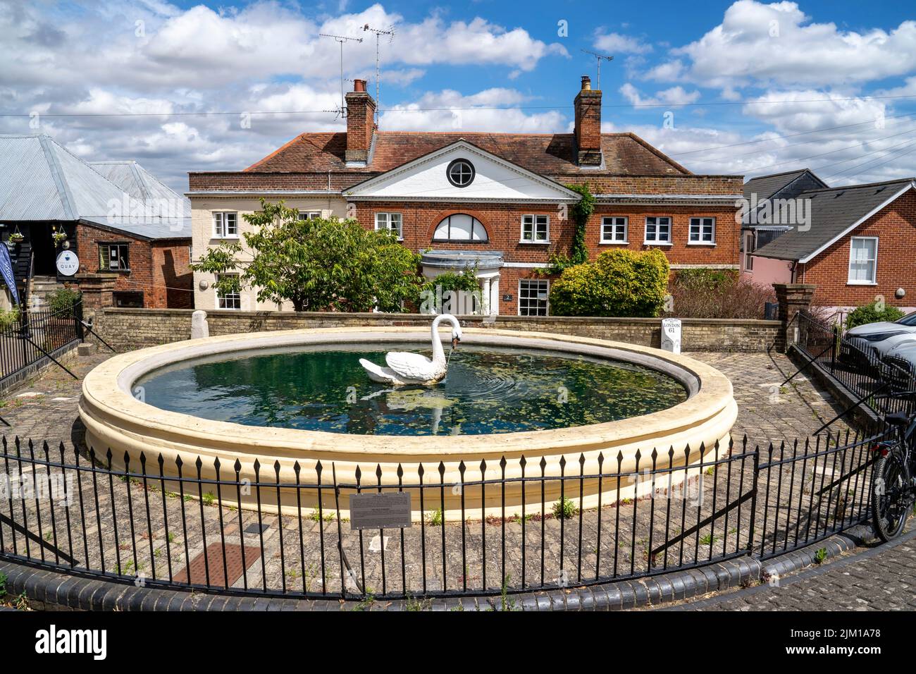 THE SWAN FOUNTAIN AND COTTAGES BEHIND, BUILT BY RICHARD RIGBY IN 1778