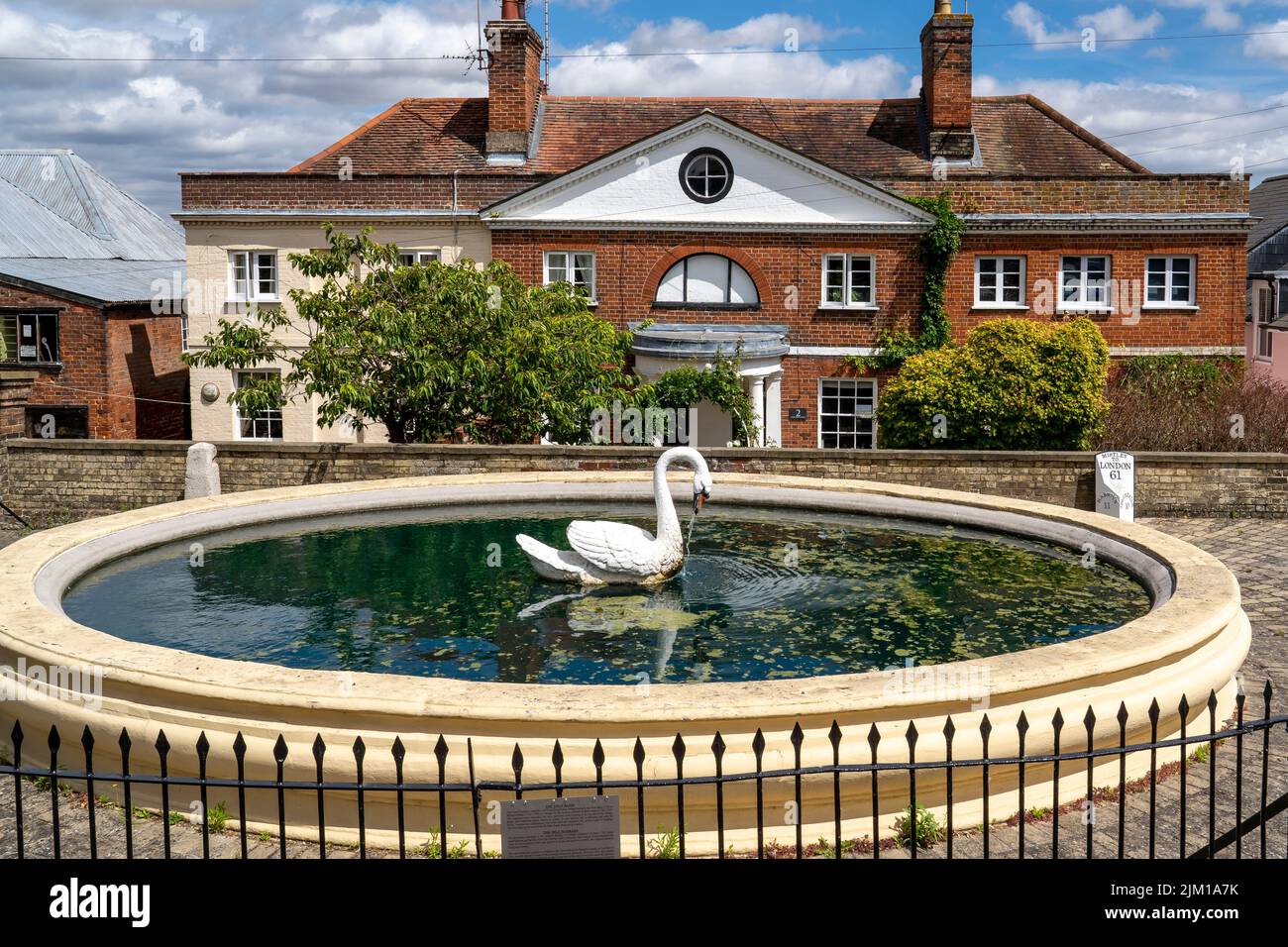 THE SWAN FOUNTAIN AND COTTAGES BEHIND, BUILT BY RICHARD RIGBY IN 1778