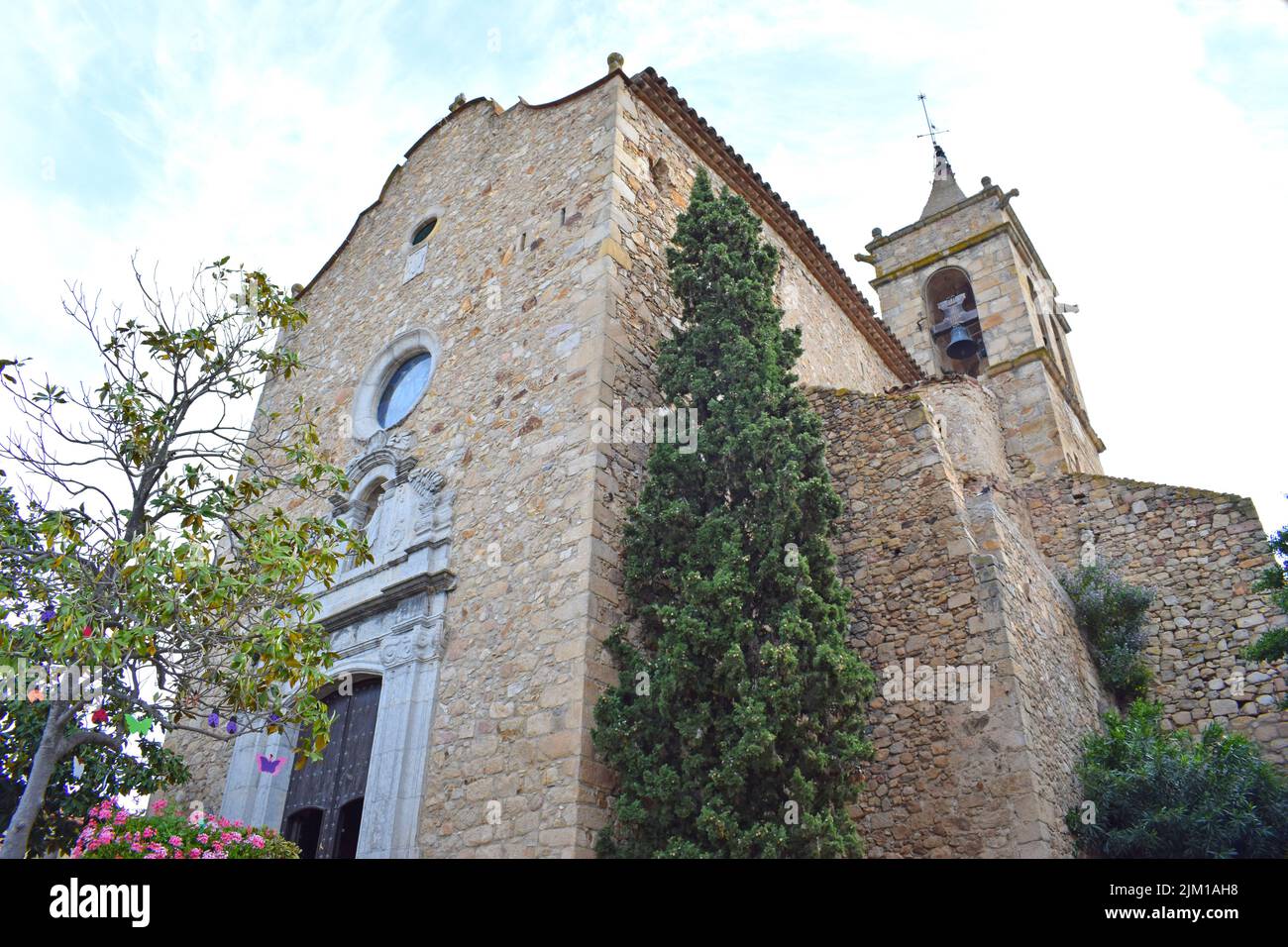 Church of Playa de Aro Girona Catalonia Spain Stock Photo