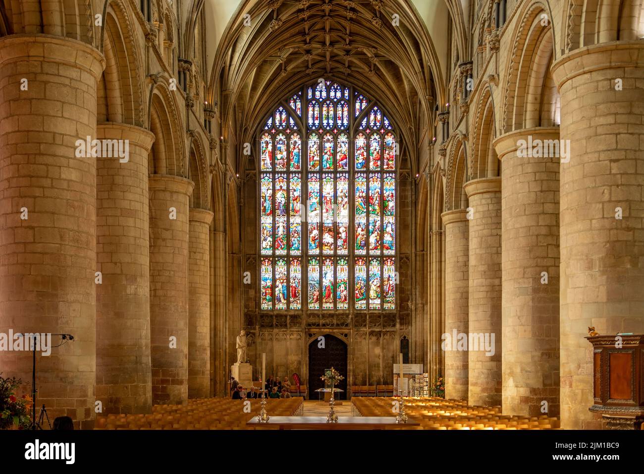 Stained Glass Window in the Cathedral, Gloucester, Gloucestershire