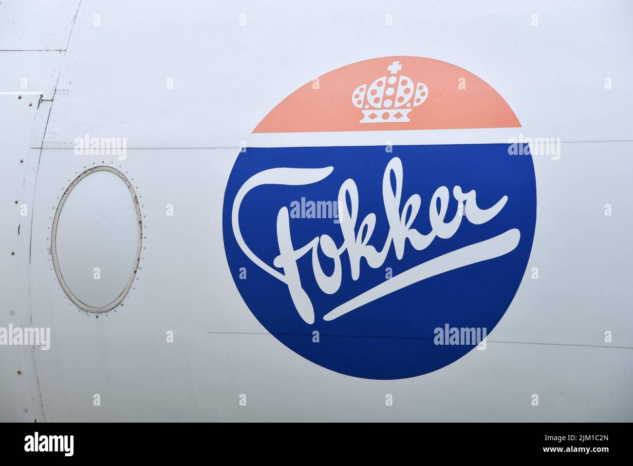 Lelystad, Netherlands. July 2022. Logos and brand names of airlines. High quality photo Stock Photo