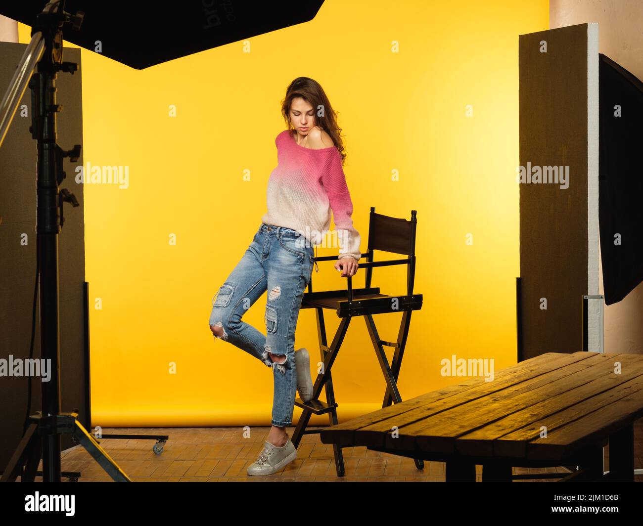 backstage photography model posing art hobby Stock Photo Alamy