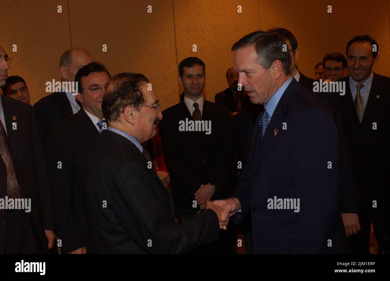 Bulent Turkey Office of the Secretary - SECRETARY DONALD EVANS WITH TURKISH PRIME ...