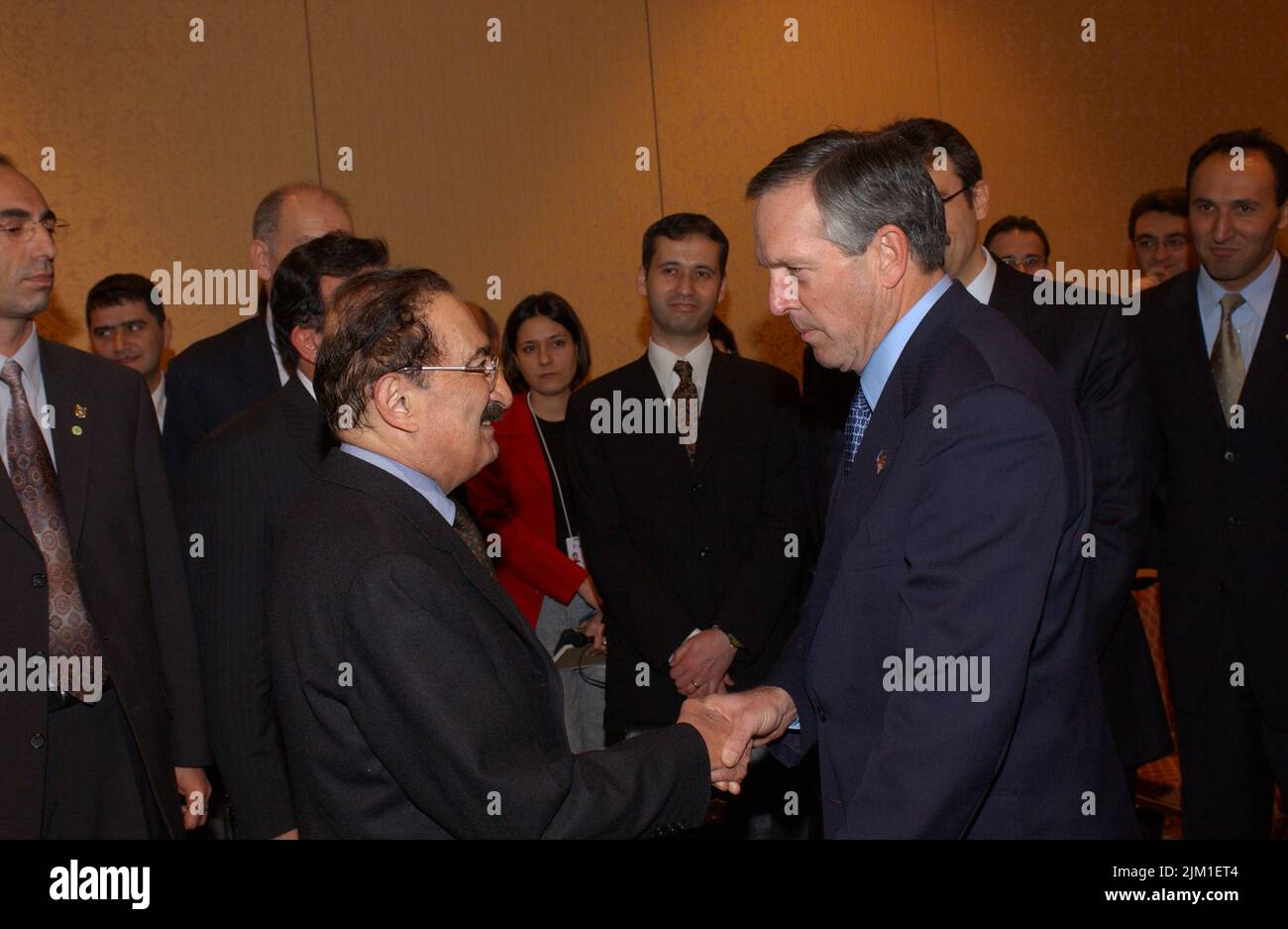 Bulent Turkey Office of the Secretary - SECRETARY DONALD EVANS WITH TURKISH PRIME ...