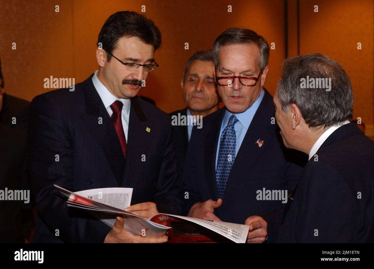 Bulent Turkey Office of the Secretary - SECRETARY DONALD EVANS WITH TURKISH PRIME ...