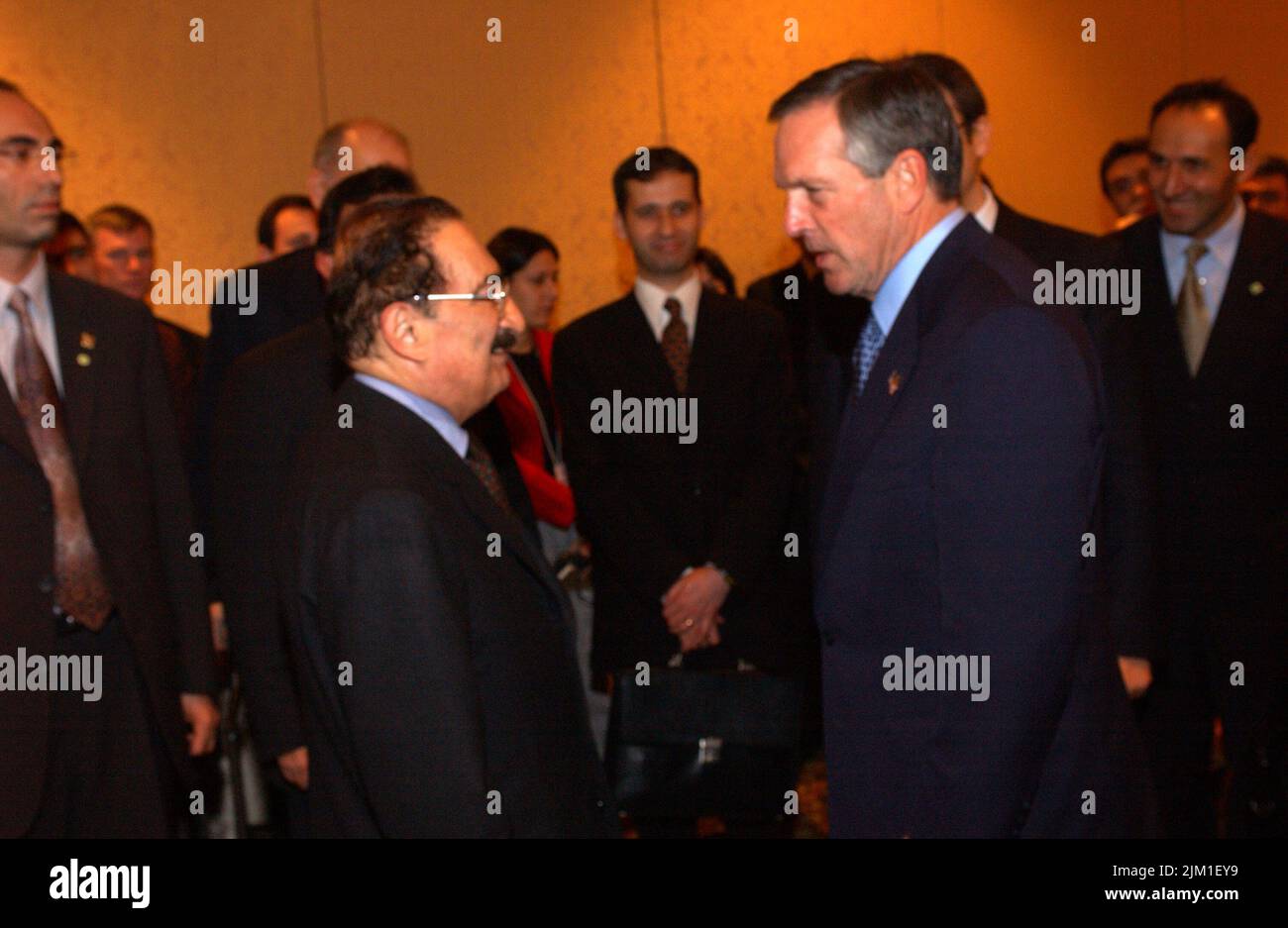 Bulent Turkey Office of the Secretary - SECRETARY DONALD EVANS WITH TURKISH PRIME ...
