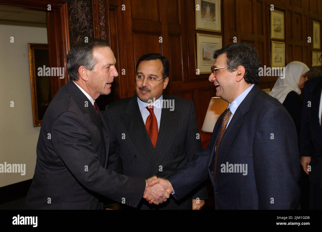 Office of the Secretary SECRETARY DONALD EVANS MEETS WITH EGYPTIAN